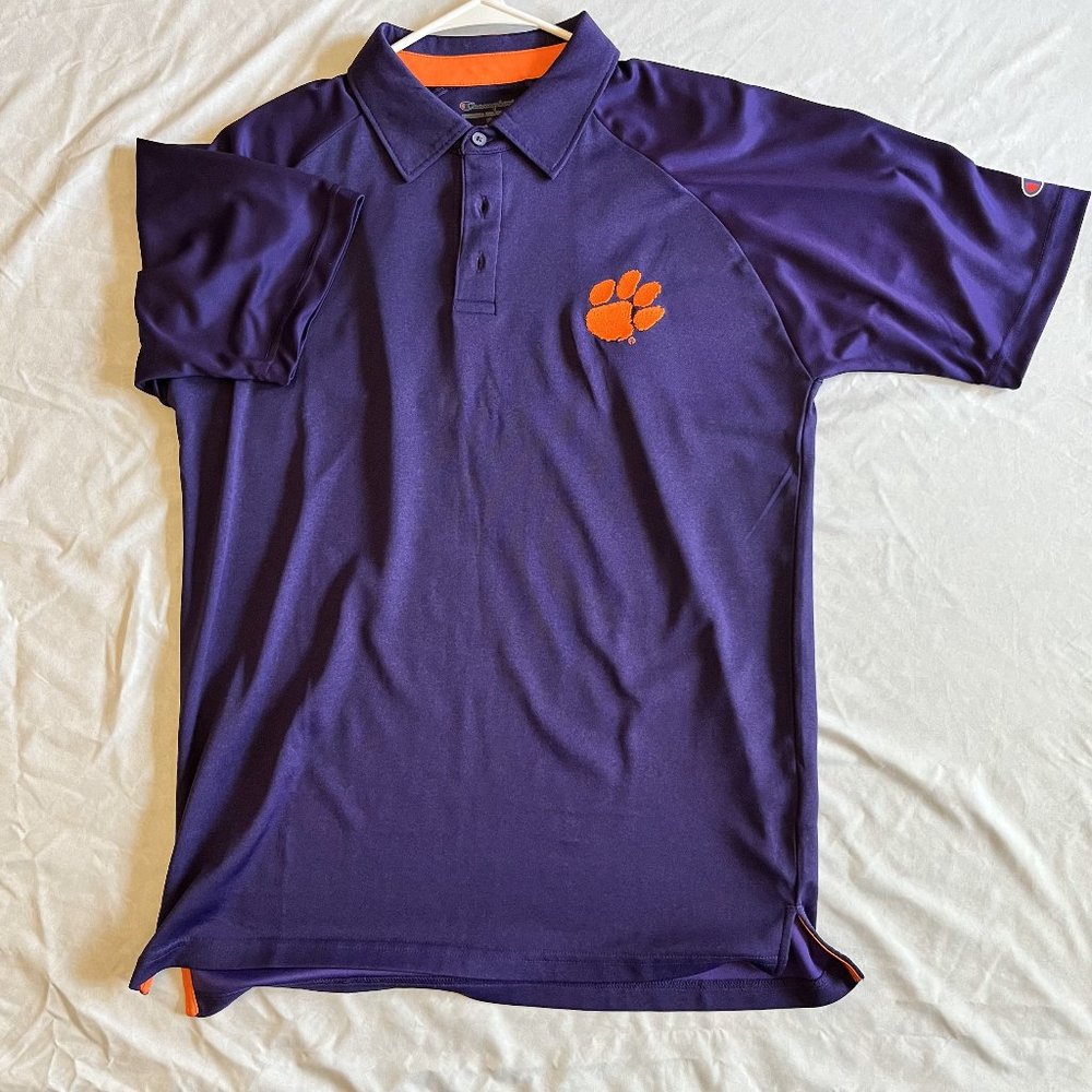 Champion Clemson Tigers Embroidered Polo Medium